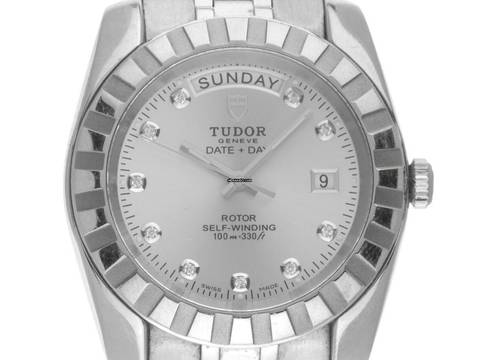  Tudor Classic Day-Date Diamanten Ref.M23010 2020 Full Set wie Neu Vintage Classic Day-Date Diamanten 