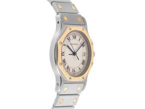 Thumbnail von Cartier Santos Octagon Ref.187902 1993 original Box sehr gut Vintage Santos Octagon GM großes Modell