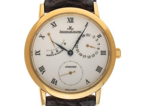  Jaeger-LeCoultre Gentilhomme Ref.155.140.930 1996 Full Set sehr gut Vintage Gentilhomme 18kt Gelbgold 