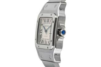 Thumbnail von Cartier Santos Galbée Steel Automatic Men's Watch Ref. W20098D6 Classic