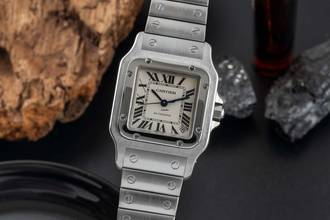 Thumbnail von Cartier Santos Galbée Steel Automatic Men's Watch Ref. W20098D6 Classic