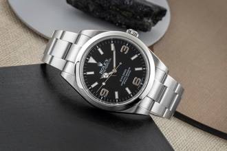 Thumbnail von Rolex Explorer 39 Oyster Perpetual Edelstahl Automatik Ref. 214270 Klassiker