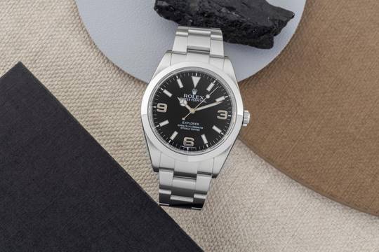  Rolex Explorer 39 Oyster Perpetual Edelstahl Automatik Ref. 214270 Klassiker 
