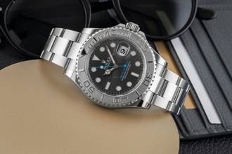 Thumbnail von Rolex Yacht-Master 40 Oyster Stahl / Platin Automatik Ref. 116622 B&P LC100
