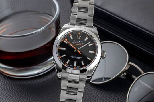  Rolex Milgauss Black Dial Stahl Automatik Ref. 116400 V-Serie B&P 2012 LC 100 