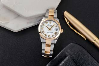 Thumbnail von Rolex Datejust 31 Rolesor White Roman Damenuhr Oyster Perpetual Ref. 278243