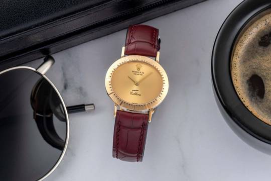  Rolex Cellini Lady 18K (0,750) Gold Handaufzug Damenuhr Ref. 4081 