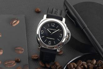 Panerai Luminor Base Manual Wind Stainless Steel Men's Watch Ref. PAM00112