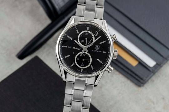  TAG Heuer Carrera Calibre 1887 Chronograph Stahl Automatik Herrenuhr Ref. CAR2110-0 