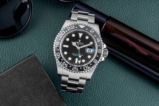  Rolex GMT-Master II Oyster Edelstahl Automatik Herrenuhr Ref. 116710LN M-Serie 