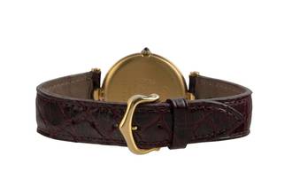 Thumbnail von Cartier Vendome LC GM Vermeil 925 Silber Red Dial Medium Size Klassiker