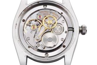 Thumbnail von Rolex Oysterdate Precision Silver Dial Stahl Handaufzug Herrenuhr Ref. 6694 Vintage