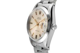 Thumbnail von Rolex Oysterdate Precision Silver Dial Stahl Handaufzug Herrenuhr Ref. 6694 Vintage
