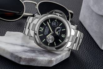 Thumbnail von Panerai Luminor Power Reserve Stahl / Titan Automatik Herrenuhr Ref PAM00171 B&P