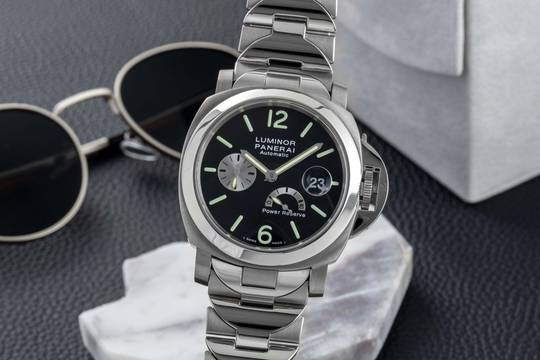  Panerai Luminor Power Reserve Stahl / Titan Automatik Herrenuhr Ref PAM00171 B&P 