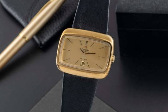  Omega De Ville Automatik vergoldet Herrenuhr Ref.156.0002 Vintage Klassiker 