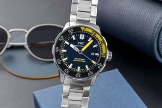 IWC Aquatimer Automatic 2000 stainless steel automatic black dial men's watch Ref. IW356801 box