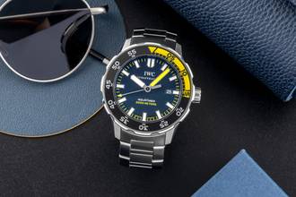 Thumbnail von IWC Aquatimer Automatic 2000 stainless steel automatic black dial men's watch Ref. IW356801 box