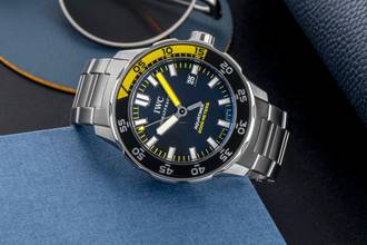 Thumbnail von IWC Aquatimer Automatic 2000 stainless steel automatic black dial men's watch Ref. IW356801 box