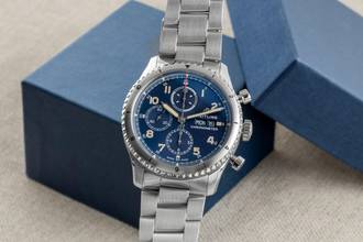 Thumbnail von Breitling Aviator 8 Chronograph Steel Automatic Men's Ref. A13316 Box & Papers