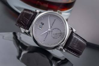Thumbnail von A. Lange & Söhne Saxonia 950 Platin Handaufzug Ref. 105.025 Seltenheit Box