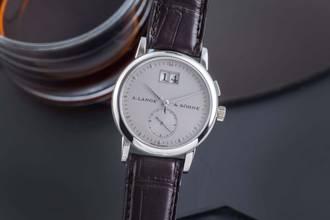 Thumbnail von A. Lange & Söhne Saxonia 950 Platin Handaufzug Ref. 105.025 Seltenheit Box
