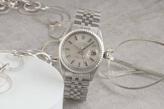Thumbnail von Rolex Datejust 36 Silver Dial Oyster Edelstahl Automatik Ref. 1603 Klassiker