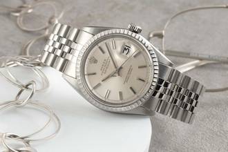 Thumbnail von Rolex Datejust 36 Silver Dial Oyster Edelstahl Automatik Ref. 1603 Klassiker