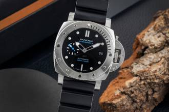 Thumbnail von Panerai Luminor Submersible Automatik Herrenuhr Ref. PAM00973 B&P