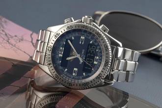 Thumbnail von Breitling B-1 Chronograph Edelstahl Quarz Herrenuhr Ref. A68362 Papiere 2003