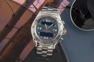 Thumbnail von Breitling B-1 Chronograph Edelstahl Quarz Herrenuhr Ref. A68362 Papiere 2003