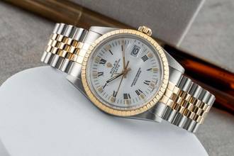 Thumbnail von Rolex Oyster Perpetual Date 34 Stahl / Gold Automatik Herrenuhr Medium Ref. 15053 Klassiker