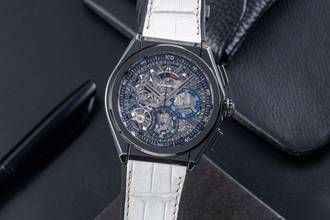 Zenith Defy El Primero Chronograph Ceramic Auto. Ref 49.9000.9004/78.R582 B&P