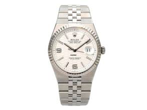 Thumbnail von Rolex Land-Dweller 40 Oystersteel White Gold Ref. 127334 Deep White Honeycomb Flat Jubilee Band
