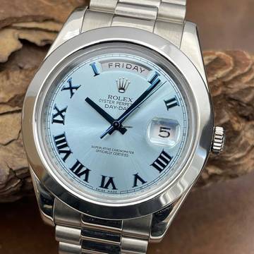  Rolex Day-Date II Platinum Bezel - ICE Dial 