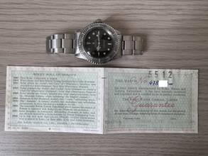 Thumbnail von Rolex Submariner (No Date) 5512 Eagle Beak Galvanic gilt dial full set 1959