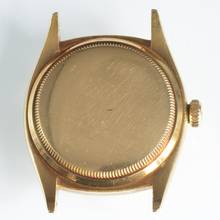 Thumbnail von Rolex Datejust 36 6305-1 Cream Radium dial yellow gold 18KT very rare 1954