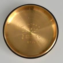 Thumbnail von Rolex Datejust 36 6305-1 Cream Radium dial yellow gold 18KT very rare 1954