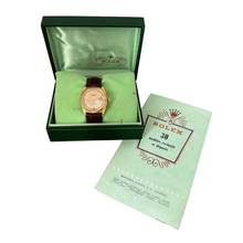 Thumbnail von Rolex Datejust 36 6305-1 Cream Radium dial yellow gold 18KT very rare 1954
