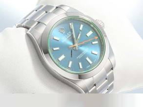 Thumbnail von Rolex Milgauss 116400gv 2015 Lc110 Z-blue Edelstahl Automatik Stahl Blau Stainless Steel Oyster-band Chronometer Blue Dial