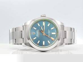 Thumbnail von Rolex Milgauss 116400gv 2015 Lc110 Z-blue Edelstahl Automatik Stahl Blau Stainless Steel Oyster-band Chronometer Blue Dial