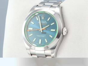 Thumbnail von Rolex Milgauss 116400gv 2015 Lc110 Z-blue Edelstahl Automatik Stahl Blau Stainless Steel Oyster-band Chronometer Blue Dial