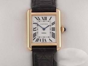 Thumbnail von Cartier Tank Solo Edelstahl Gelbgold 750 2018 W5200002 Stahl Gold Damen