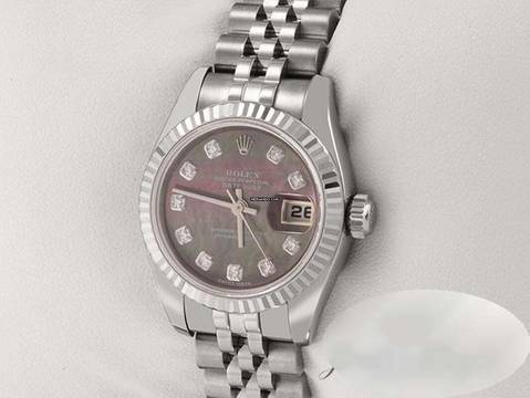  Rolex Lady-Datejust 179174 2013 Stahl Weissgold 750 Perlmutt Diamanten Automatik Stainless Steel 18kt White Gold Jubilé-band Chronometer Oyster 
