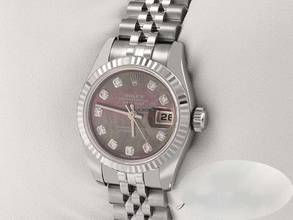 Rolex Lady-Datejust 179174 2013 Stahl Weissgold 750 Perlmutt Diamanten Automatik Stainless Steel 18kt White Gold Jubilé-band Chronometer Oyster 