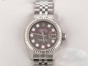 Thumbnail von Rolex Lady-Datejust 179174 2013 Stahl Weissgold 750 Perlmutt Diamanten Automatik Stainless Steel 18kt White Gold Jubilé-band Chronometer Oyster