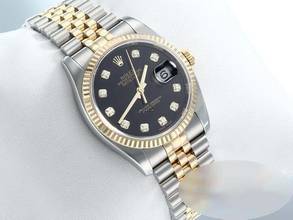 Thumbnail von Rolex Datejust 36 36mm 116233 2013 Diamanten Stahl Gelbgold 750 Automatik Stainless Steel 18kt Yellow Gold Jubilé-band Chronometer Oyster Black Dial