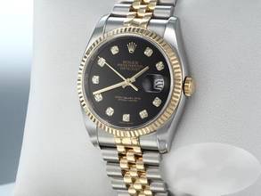 Rolex Datejust 36 36mm 116233 2013 Diamonds Steel Yellow Gold 750 Automatic Gold