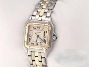 Thumbnail von Cartier Panthère stainless steel yellow gold 750 women's watch women's steel 18kt yellow gold