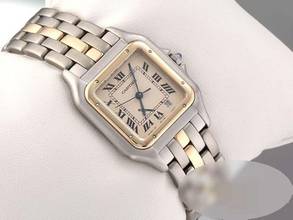 Thumbnail von Cartier Panthère stainless steel yellow gold 750 women's watch women's steel 18kt yellow gold